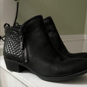 Lucky Brand Black Quilted Ankle Booties